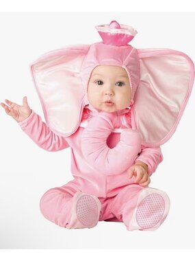 In Character Pink Elephant Costume Baby Size 12-18 Months